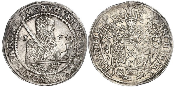 1 Thaler Electorado de Sajonia (1356 - 1806) Plata 