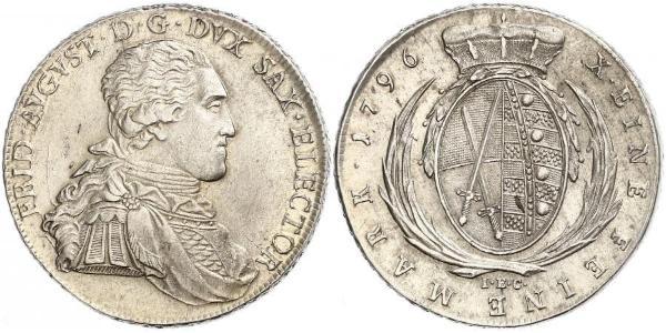 1 Thaler Electorado de Sajonia (1356 - 1806) Plata Federico Augusto I de Sajonia