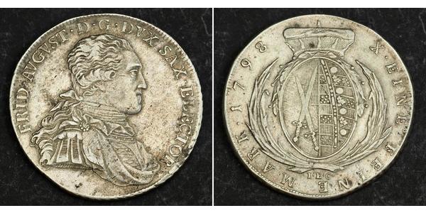 1 Thaler Electorado de Sajonia (1356 - 1806) Plata Federico Augusto I de Sajonia
