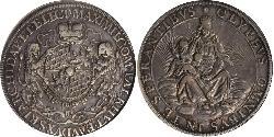 1 Thaler Electorate of Bavaria (1623 - 1806) Plata 