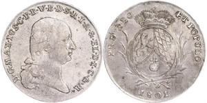 1 Thaler Electorate of Bavaria (1623 - 1806) Plata 