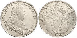 1 Thaler Electorate of Bavaria (1623 - 1806) Plata Carlos Teodoro del Palatinado y Baviera (1724 - 1799)