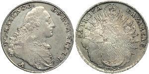 1 Thaler Electorate of Bavaria (1623 - 1806) Plata Maximiliano III José, Elector de Baviera(1727 – 1777)