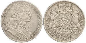 1 Thaler Electorate of Bavaria (1623 - 1806) Plata Maximiliano III José, Elector de Baviera(1727 – 1777)