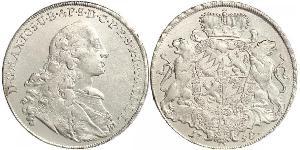 1 Thaler Electorate of Bavaria (1623 - 1806) Plata Maximiliano III José, Elector de Baviera(1727 – 1777)