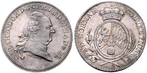 1 Thaler Electorate of Bavaria (1623 - 1806) Plata 