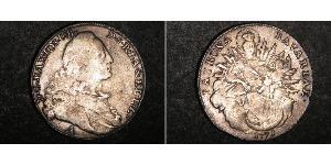 1 Thaler Electorate of Bavaria (1623 - 1806) Plata Maximiliano III José, Elector de Baviera(1727 – 1777)