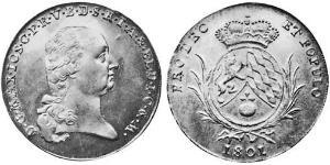1 Thaler Electorate of Bavaria (1623 - 1806) Plata 