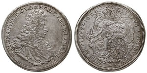 1 Thaler Electorate of Bavaria (1623 - 1806) Plata 