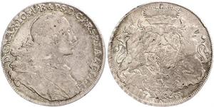 1 Thaler Electorate of Bavaria (1623 - 1806) Plata Maximiliano III José, Elector de Baviera(1727 – 1777)