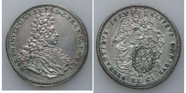 1 Thaler Electorate of Bavaria (1623 - 1806) Plata 