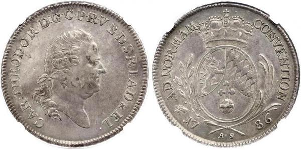 1 Thaler Electorate of Bavaria (1623 - 1806) Plata 