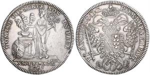 1 Thaler Free Imperial City of Nuremberg (1219 - 1806) Plata 