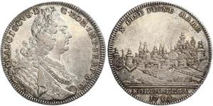 1 Thaler Free Imperial City of Nuremberg (1219 - 1806) Plata 