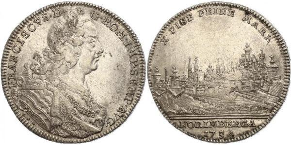 1 Thaler Free Imperial City of Nuremberg (1219 - 1806) Plata 