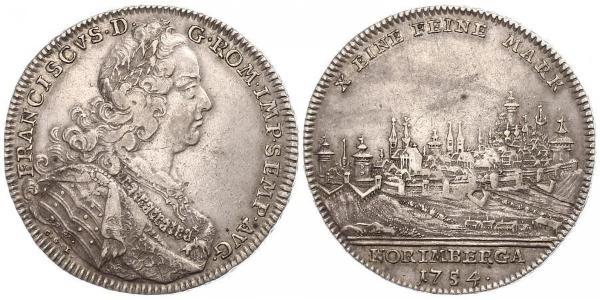1 Thaler Free Imperial City of Nuremberg (1219 - 1806) Plata 