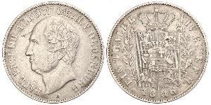 1 Thaler Grand Duchy of Oldenburg (1814 - 1918) Plata Augusto de Oldenburgo