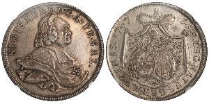 1 Thaler Habsburg Empire (1526-1804) Plata Sigismund von Schrattenbach