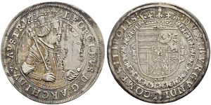 1 Thaler Habsburg Empire (1526-1804) Plata Leopoldo V de Habsburgo (1586 – 1632)