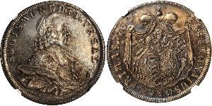 1 Thaler Habsburg Empire (1526-1804) Plata Sigismund von Schrattenbach