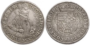 1 Thaler Habsburg Empire (1526-1804) Plata Leopoldo V de Habsburgo (1586 – 1632)