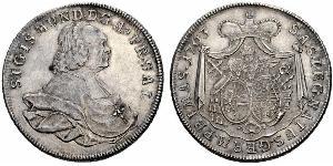 1 Thaler Habsburg Empire (1526-1804) Plata Sigismund von Schrattenbach