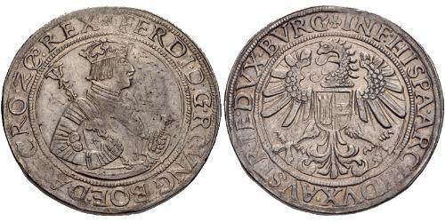 1 Thaler Habsburg Empire (1526-1804) Plata Fernando I de Habsburgo (1503-1564)