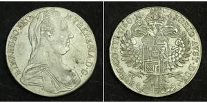 1 Thaler Habsburg Empire (1526-1804) / Austria Plata Maria Theresa of Austria (1717 - 1780)