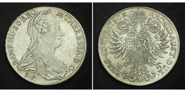 1 Thaler Habsburg Empire (1526-1804) / Austria Plata Maria Theresa of Austria (1717 - 1780)