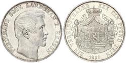 1 Thaler Hesse-Darmstadt (1806 - 1918) Plata Fernando de Hesse-Homburg