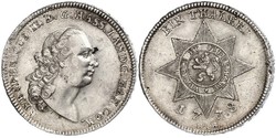 1 Thaler Hesse-Darmstadt (1806 - 1918) Plata 