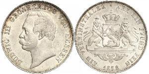 1 Thaler Hesse-Darmstadt (1806 - 1918) Plata Luis III de Hesse-Darmstadt