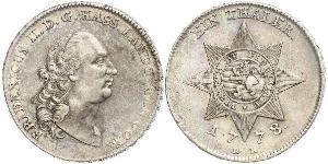 1 Thaler Hesse-Darmstadt (1806 - 1918) Plata 