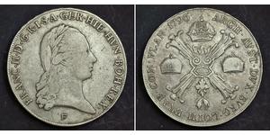 1 Thaler Imperio austríaco (1804-1867) Plata Francis II, Holy Roman Emperor (1768 - 1835)