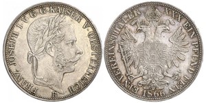 1 Thaler Imperio austríaco (1804-1867) Plata Franz Joseph I (1830 - 1916)