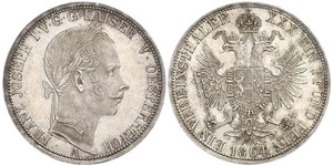 1 Thaler Imperio austríaco (1804-1867) Plata Franz Joseph I (1830 - 1916)