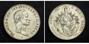 1 Thaler Imperio austríaco (1804-1867) Plata Francis II, Holy Roman Emperor (1768 - 1835)