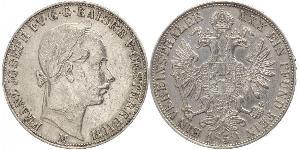 1 Thaler Imperio austríaco (1804-1867) Plata Franz Joseph I (1830 - 1916)