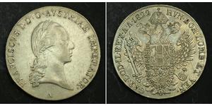 1 Thaler Imperio austríaco (1804-1867) Plata Francis II, Holy Roman Emperor (1768 - 1835)