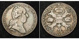 1 Thaler Imperio austríaco (1804-1867) Plata 