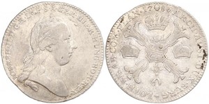 1 Thaler Imperio austríaco (1804-1867) Plata 