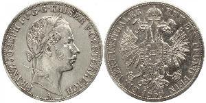 1 Thaler Imperio austríaco (1804-1867) Plata Franz Joseph I (1830 - 1916)