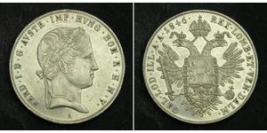 1 Thaler Imperio austríaco (1804-1867) Plata Ferdinand I of Austria (1793 - 1875)