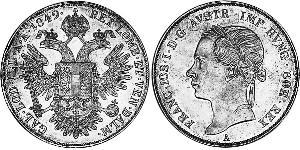 1 Thaler Imperio austríaco (1804-1867) Plata 