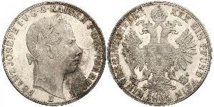 1 Thaler Imperio austríaco (1804-1867) Plata Franz Joseph I (1830 - 1916)