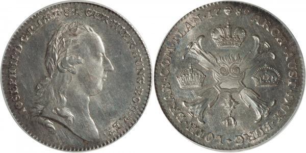 1 Thaler Imperio austríaco (1804-1867) Plata 