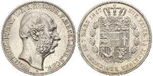 1 Thaler Mecklemburgo-Schwerin (1352-1918) Plata Federico Francisco II de Mecklemburgo-Schwerin