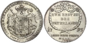 1 Thaler Obispado Principesco de Bamberg (1245–1802) Plata 