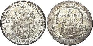 1 Thaler Obispado Principesco de Bamberg (1245–1802) Plata 