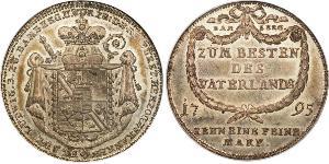 1 Thaler Obispado Principesco de Bamberg (1245–1802) Plata 